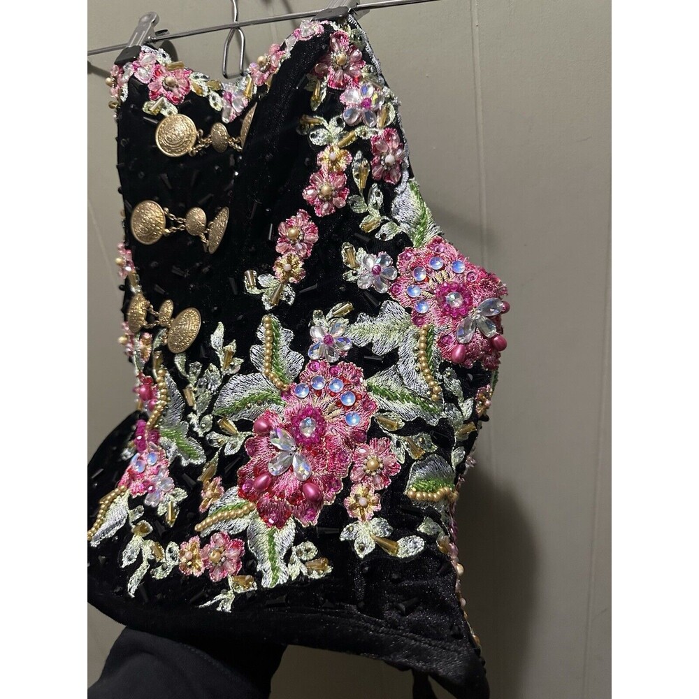 RAGAZZA FASHION MORENA & ESENCIAL CORSET EMBROIDERED BEJEWELED SIZE 7 - Picture 5 of 8